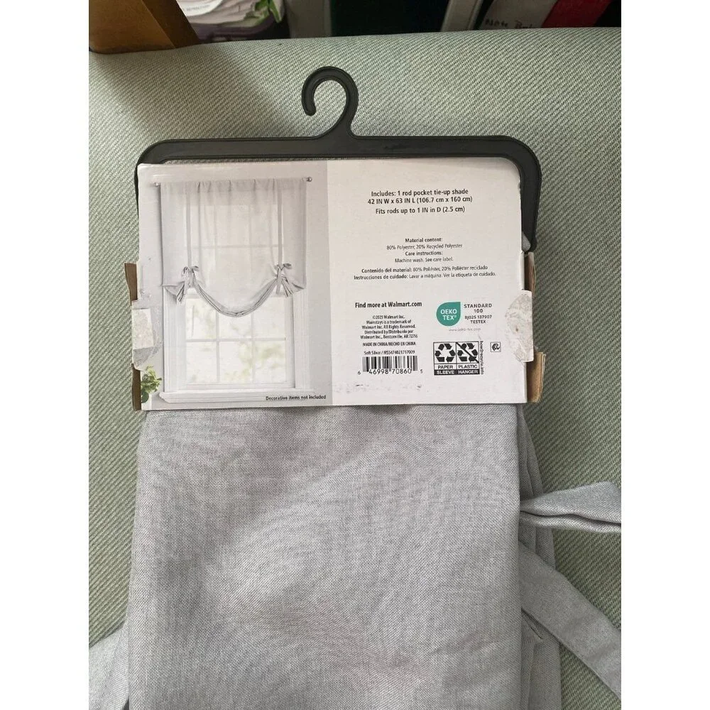 Main Stay Curtain Tie Up Curtain Shade New with Tag